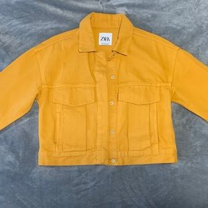 Zara Mustard Denim Jacket